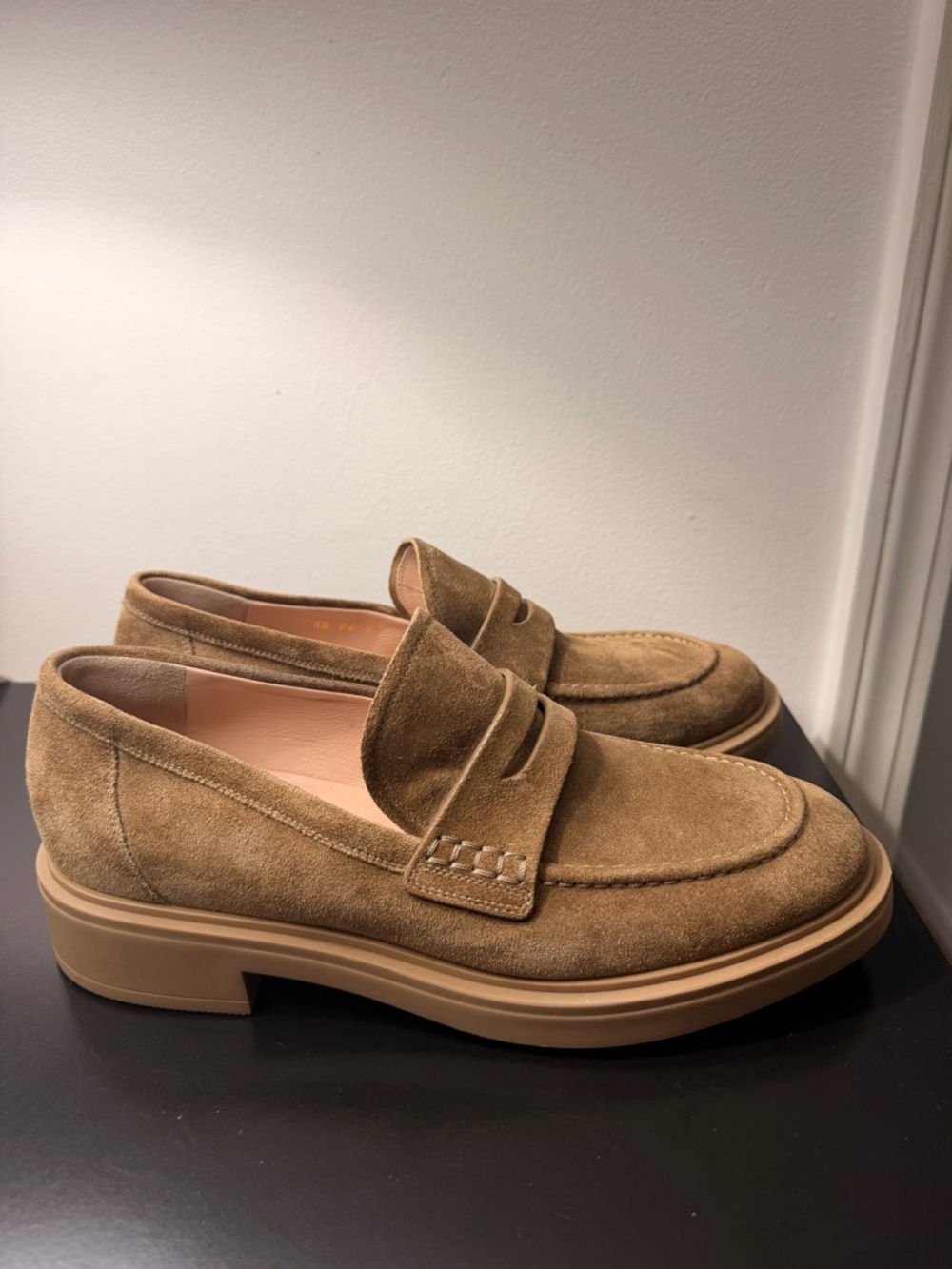 GIANVITO ROSSI Harris suede loafers